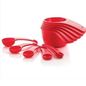Tupperware Vibrant Red Measuring Set